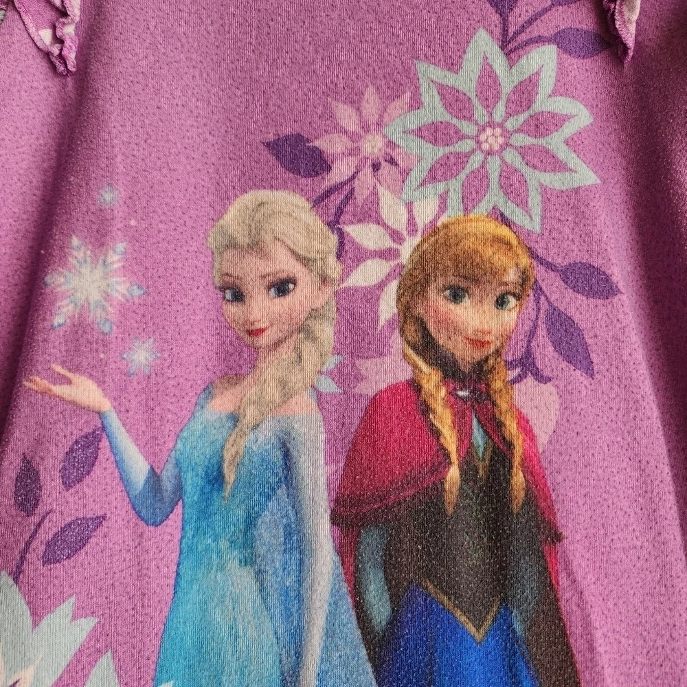 Disney store Frozen Anna and Elsa purple nightgown Size 9/10 - Picture 3 of 10